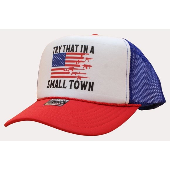Try That in a Small Town Flag Hat - Picture 3 of 4